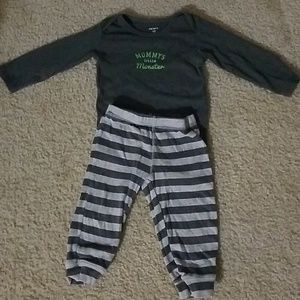 2 boys 12m outfits plus long sleeve onesie